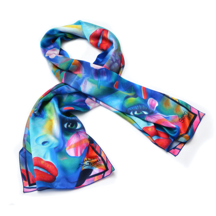 Foulard "A fleur de peau"