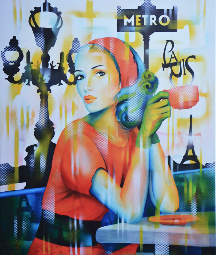 Impression sur Toile "Ca c'est Paris" de Guichard Bunel