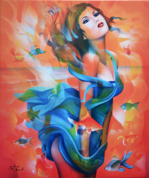 Impression toile "Le vent qui rend fou" de Guichard Bunel