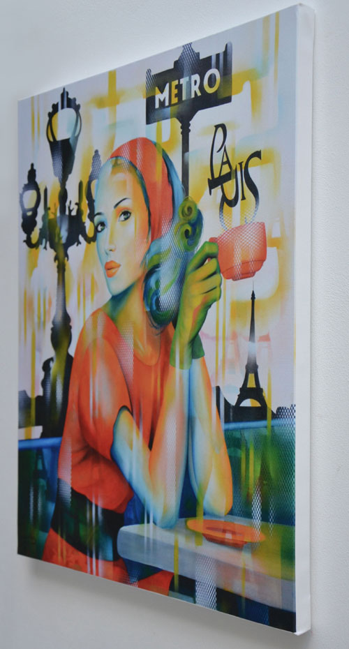 Giclee "Ca c'est Paris" impression sur Toile