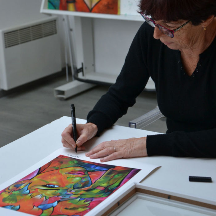 Signature de l'artiste Guichard Bunel