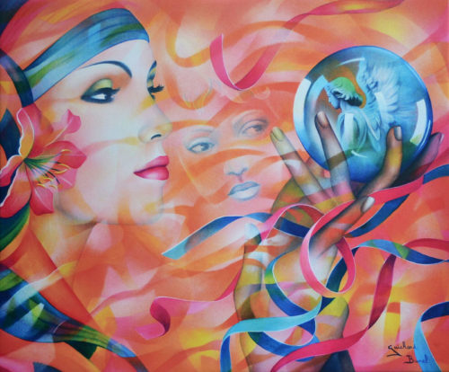 Impression sur toile "Heureux présage" de Guichard Bunel