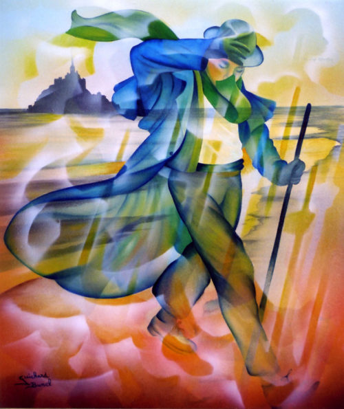 Tirage d'art papier "Le pèlerin" de Guichard Bunel