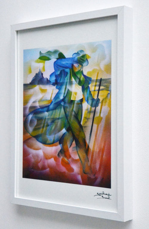 Tirage d'art papier "Le pèlerin" de Guichard Bunel