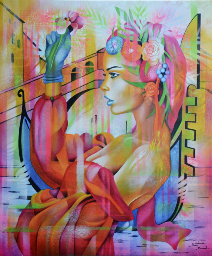 Reproduction de la toile Dolce Vita par Jeannette Guichard Bunel