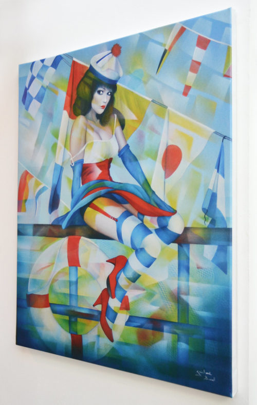 Reproduction sur toile Fete de la mer de l'Artiste Guichard Bunel